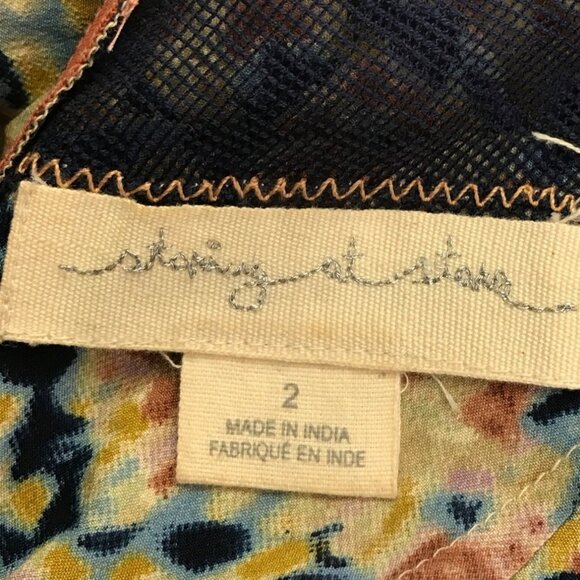 UO STARING AT STARS Sleeveless Dress Sz 2 A-Line Abstract Print Twee Sweet Urban - Picture 5 of 7